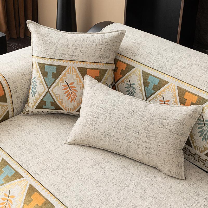 New Sofa Towel Sofa Dust-Proof Full Cover One-Piece Four-Season Universal Rental House Sofa Cushion Cover All-Inclusive Cushion