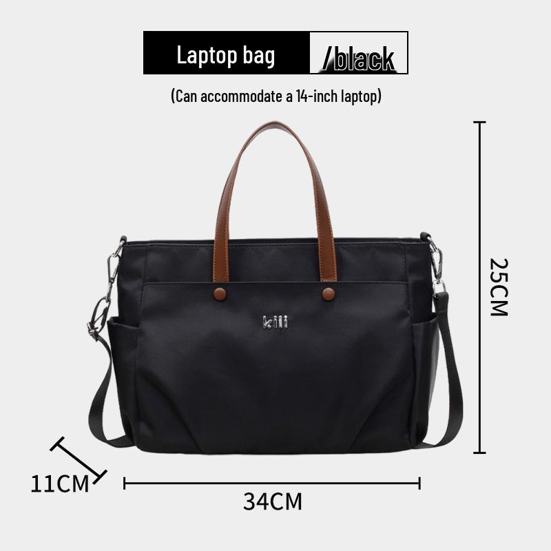 

14 Waterproof Women s Laptop Bag - Durable, Large-Capacity Business Briefcase Handbag 34cm x 25cm x 11cm чорний