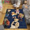 Classic Cartoon Bear Non Slip Area Rug For Living Room Kids Bedroom Game Mat Large Decorative Floor Carpet