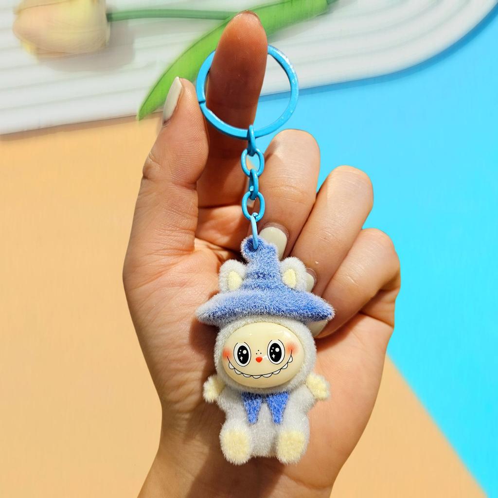 Keychain DIY Jewelry Accessories Three-dimensional Doll Cute Grain Tide Play Car Bag Pendant