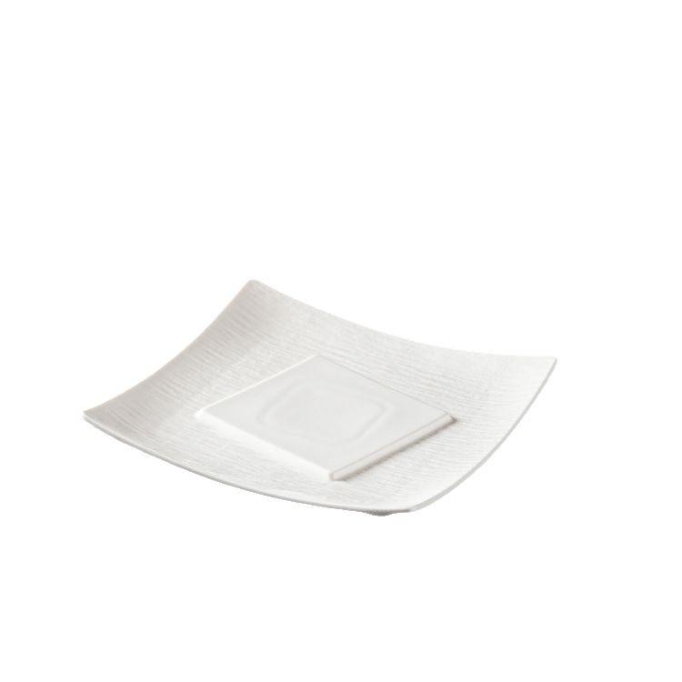 European Ceramic Plate: Large Underglaze Color Stone Texture Soup Bowl, Microwave Safe for Restaurants and Hotels