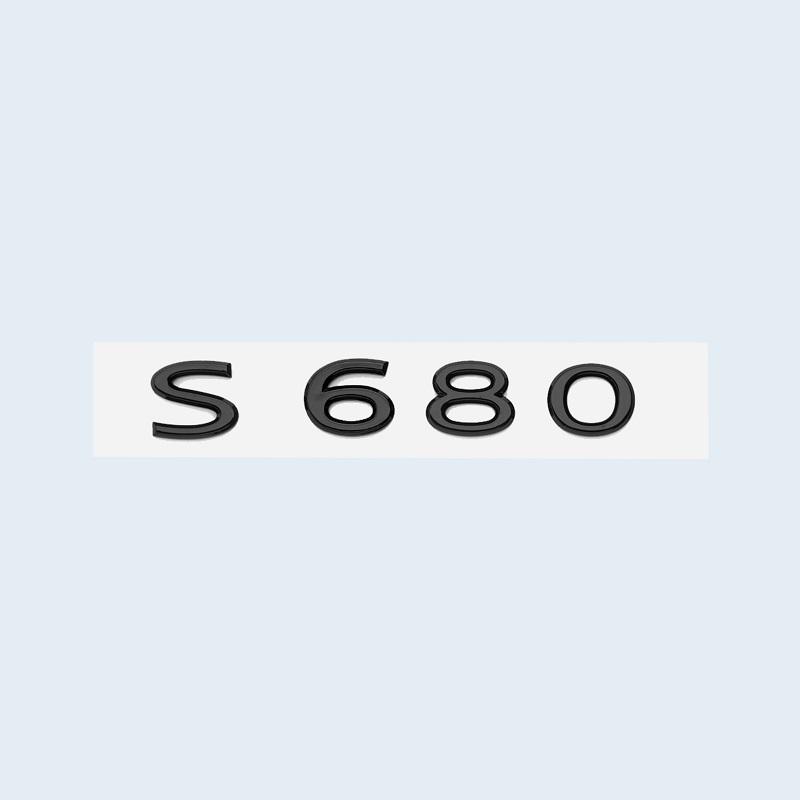 New Chrome Black Letters S480 S580 S680 V12 Emblem for Benz Maybach S Class Car Fender Trunk Rear W221 W222 Logo Sticker qw1