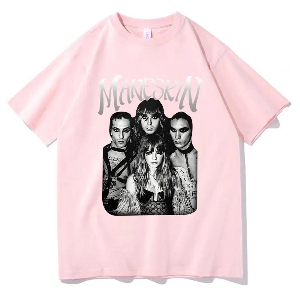 Italian Rock Band Unisexeskin World Tour Tshirt Fashion Gothic Retro Unisex Women Loose Short Sleeve Casual T Shirts Streetwear