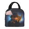 Custom P-Pikachus Portable Lunch Boxes Women Men Multifunction Cartoon Thermal Cooler Food Insulated Lunch Bag School Student