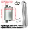 200cm Car Air Diesel Parking Heater Exhaust Pipe Tube Hose 24mm Air Filter Muffler Silencer With Clip For Webasto Eberspacher
