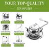2 szt. Zaparzacze do herbaty z haczykiem Przybory kuchenne Pojemność do przechowywania Torebka na herbatę i sypkie zaparzacze do herbaty Doskonałe filtrowanie Długi łańcuszek