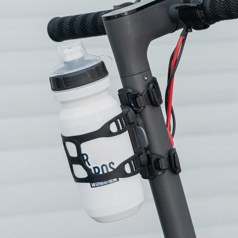 Magnetic Bike Water Bottles Rack Shockproofed Silicones Strap Secure Locking Clip for Road Bikes Scooters Backpacks