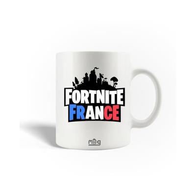 Ceramic Mug - Fortnite - France Logo - 30cl - Dishwasher Safe - White