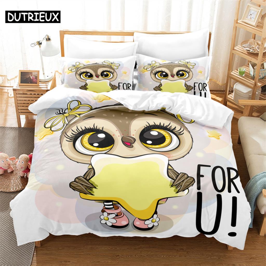 Cartoon Animal Bedding Set Duvet Cover Set 3d Bedding Digital Printing Bed Linen Queen Size Bedding Set Fashion Design