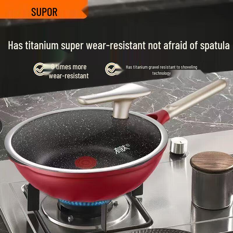 SUPOR 32cm Titanium Non-stick Wok