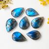 Natural Blue Labradorite Quartz Polished Gemstone Water Drop Ore Moonstone Crystal Palm Stone Home Decoration Healing Gifts