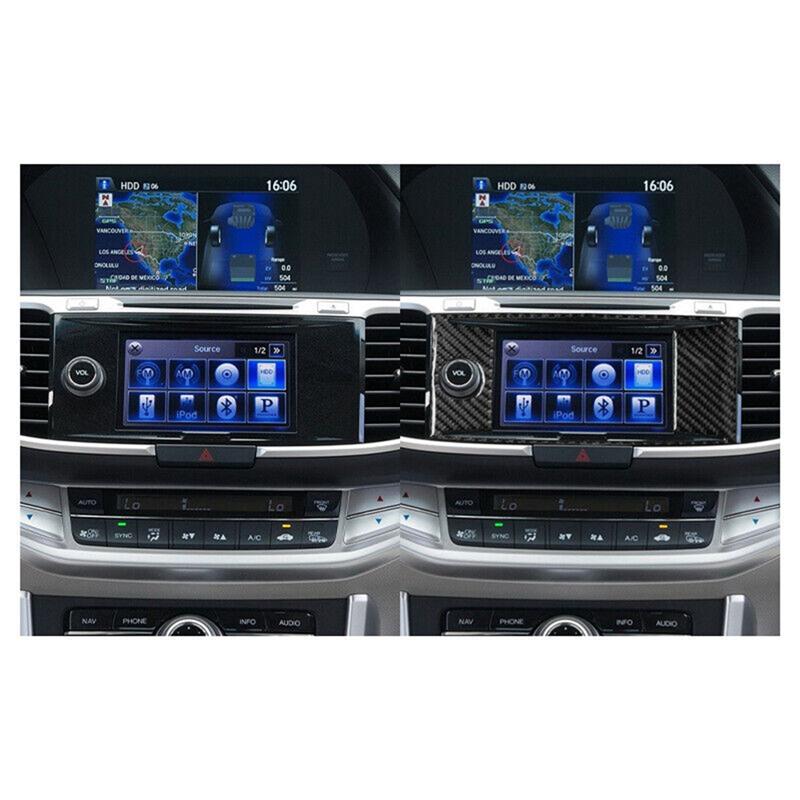 1 PCS Central Console Panel Cover Trim Automotive Supplies Carbon Fiber Color For Honda Accord 2013-2017 Type B