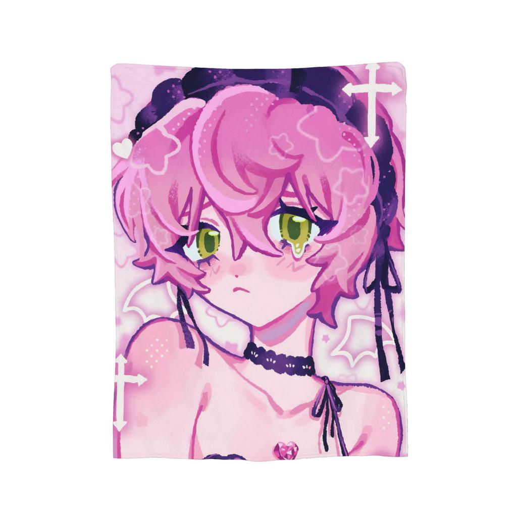 Alien Stage Anime Kawaii Blanket Flannel Mizi Sua Super Warm Throw Blankets for Bed Bedspread