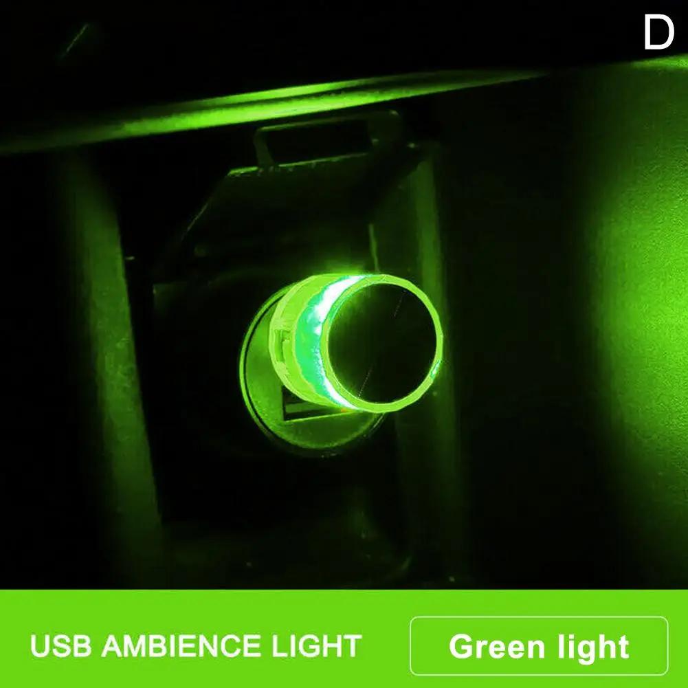 Car USB Interior LED Ambient Light Interior Atmosphere Light Colorful Environment Auto PC Decoration Lamps Computer S5Z2