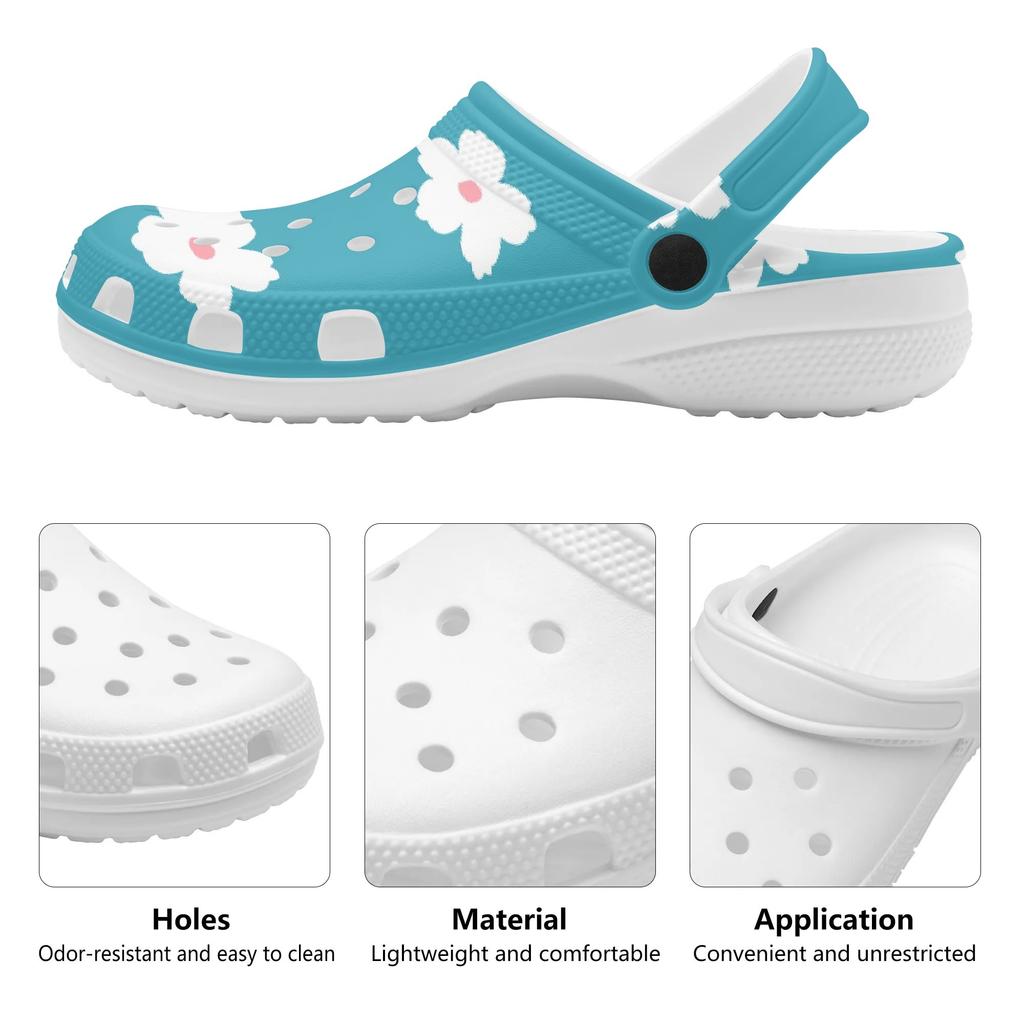 Summer Print EVA Clogs Adult Unisex Soft Comfortable Slip On Casual Footwear Lightweight Summer Sandals Daily Walking Wear