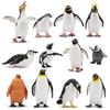 TOYMANY Penguin Figures 12PCS Antarctic Animal Set Realistic Animal Models Toys Collection 6+