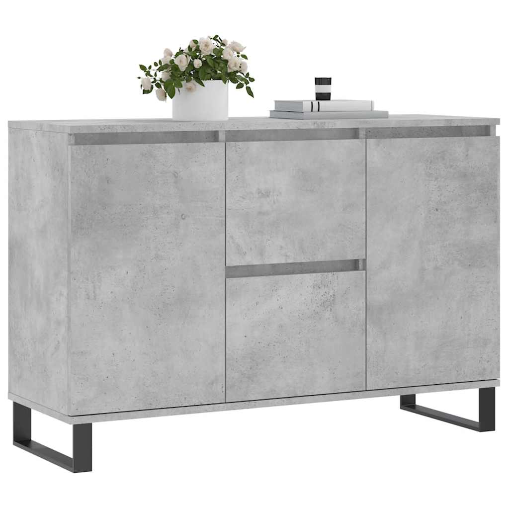 Vidaxl Szafka, Szarość Betonu, 104X35X70 Cm, Materiał Drewnopochodny