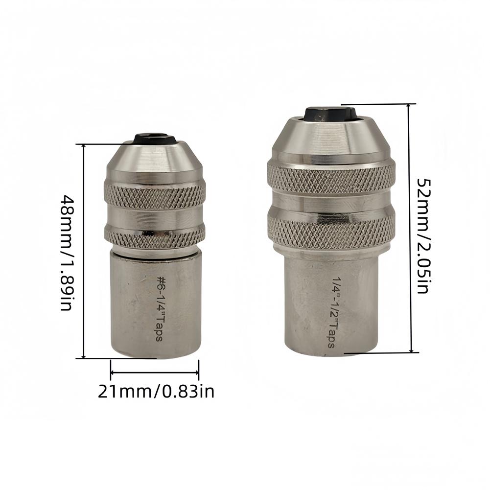 

2-piece Adjustable Jaw Tap Socket Removal Tool With Bores From 3/86 To 1/4 Inch. Suitable For Taps, Reamers, And Screw Extractor