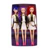 3Pcs K-pop Fashion Doll with 9 Movable Joints Dynamic Pose Doll Collectible Action Figure with Unique Style