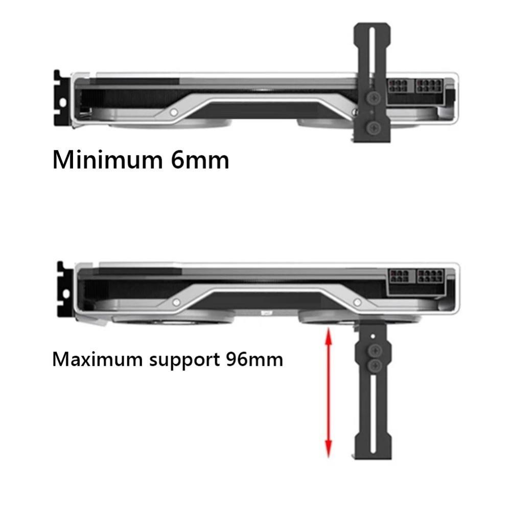 Sliding Adjustable Graphics Card Bracket L Shape GPU Support Bracket  Chassis Mounting