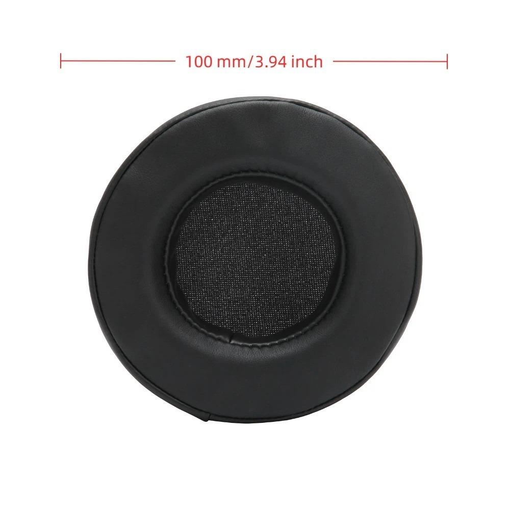 2PCS Leather Noise Isolation Ear Cushions Soft and Comfortable Ear Covers Replacement Parts 100mm