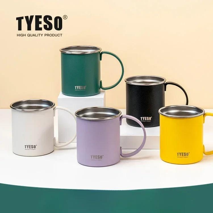 Tyeso Thermoses Large Capacity Stainless Steel Insulated Mug with Handle Perfect Coffee and Tea Beverage Cup Vacuum Flasks