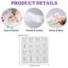 WTEMPO Creative DIY Soft Durable Silicone Mold with Hole 16 Cavities UV Resin Hanging Pendants Making Mold for Beginner Ornaments Epoxy Resin Molds