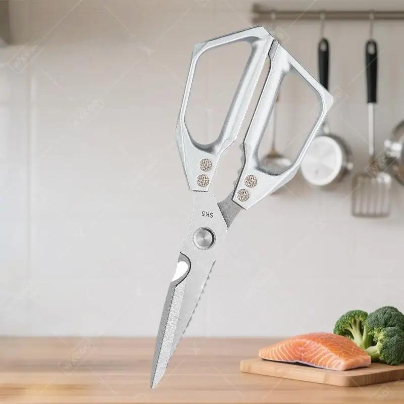 Kitchen Scissors Professional Chicken Bone Meat Fish Turkey Vegetables Scissors Stainless Steel Heavy Duty Shears Cutter