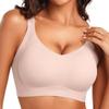 Womens Seamless Push-Up Bra Without Underwire Full Coverage Comfort Fit With Fixed Straps