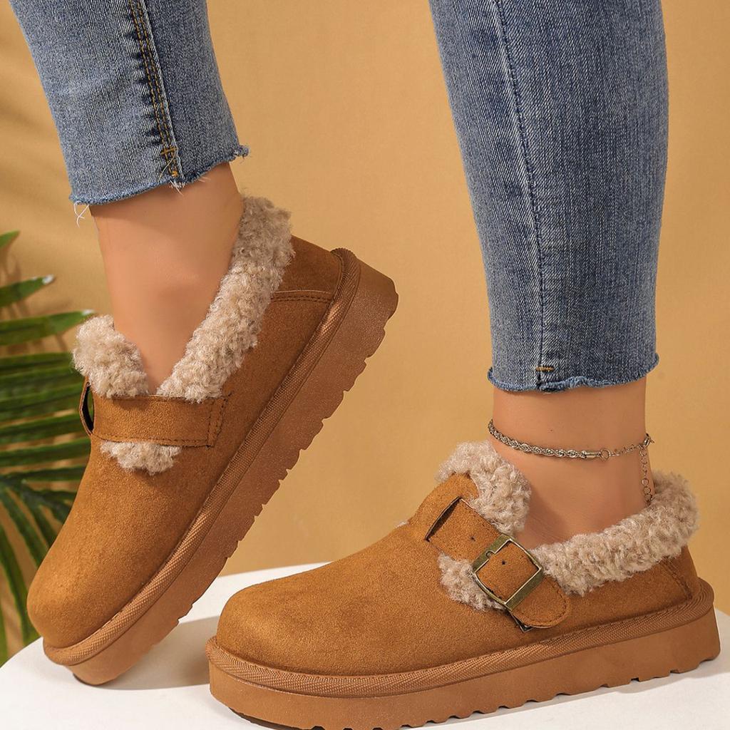 Women's Winter Shoes with Belt for Casual Wear