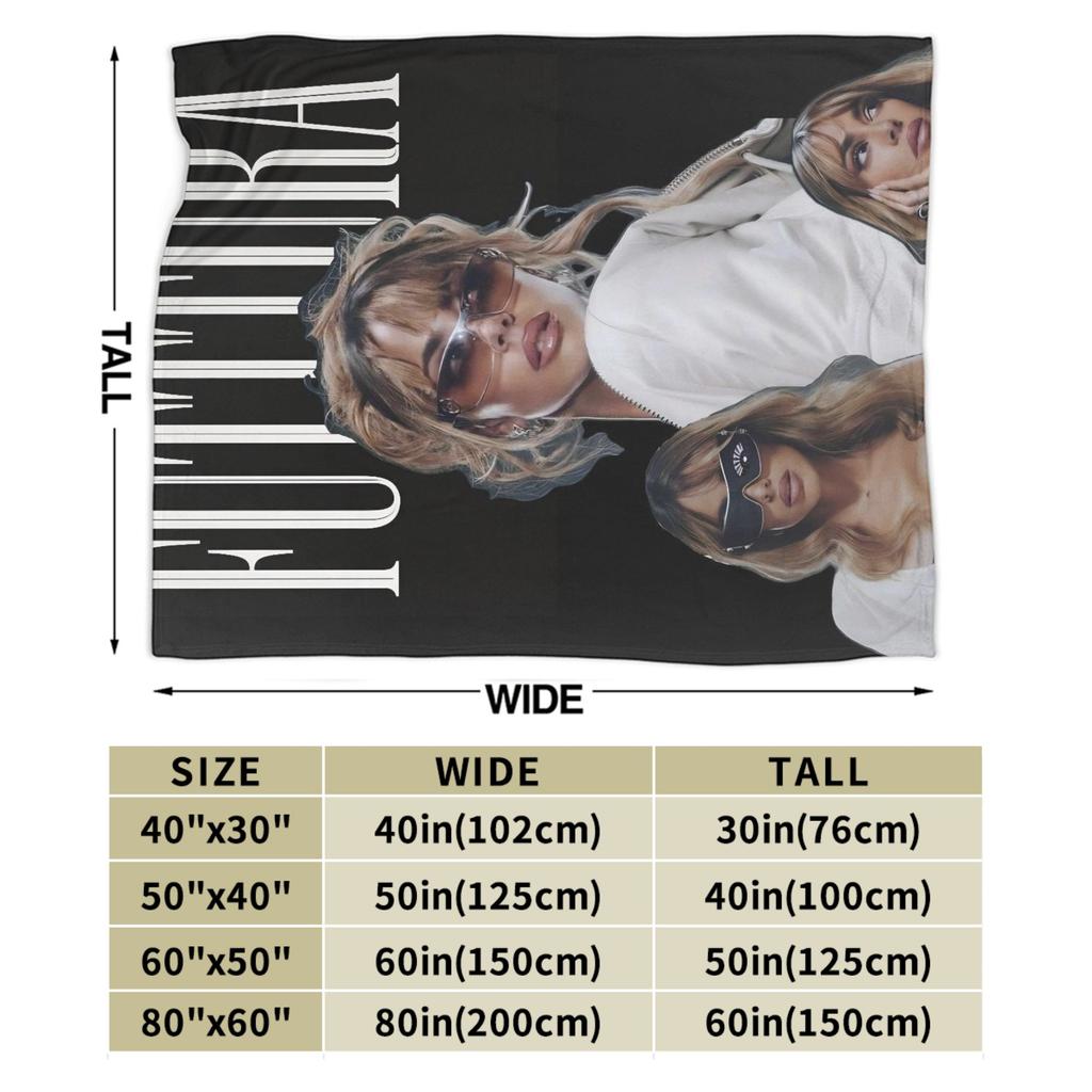 TINI STOESSEL Futtura Tour  Flannel Blanket  Warm Throw Blanket for Home Decor Camping Novelty Bedspread Sofa Bed Cover