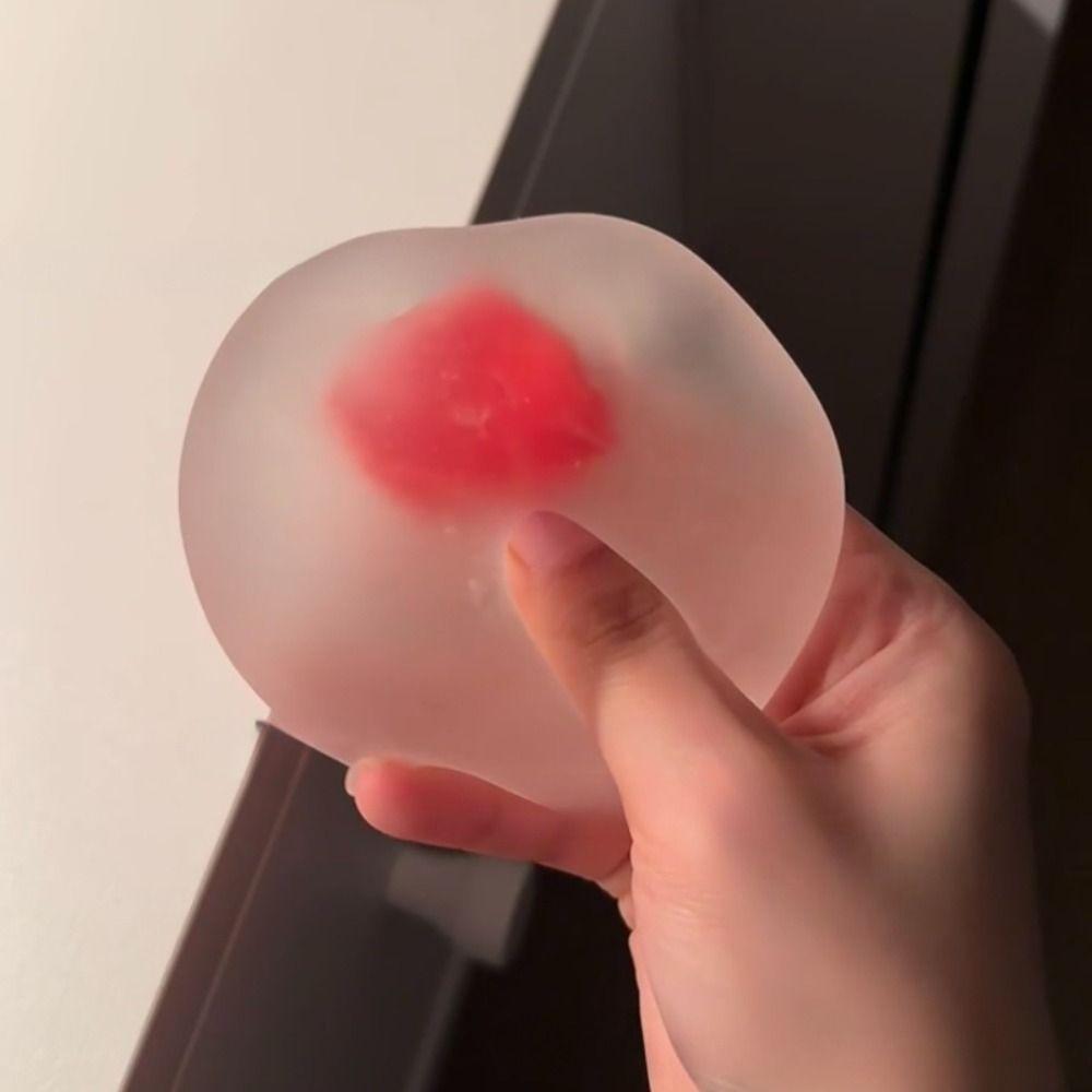 TPR Relief Toy Strawberry Mochi Pinching and Decompressing Toy New Squeeze Toys  Gifts