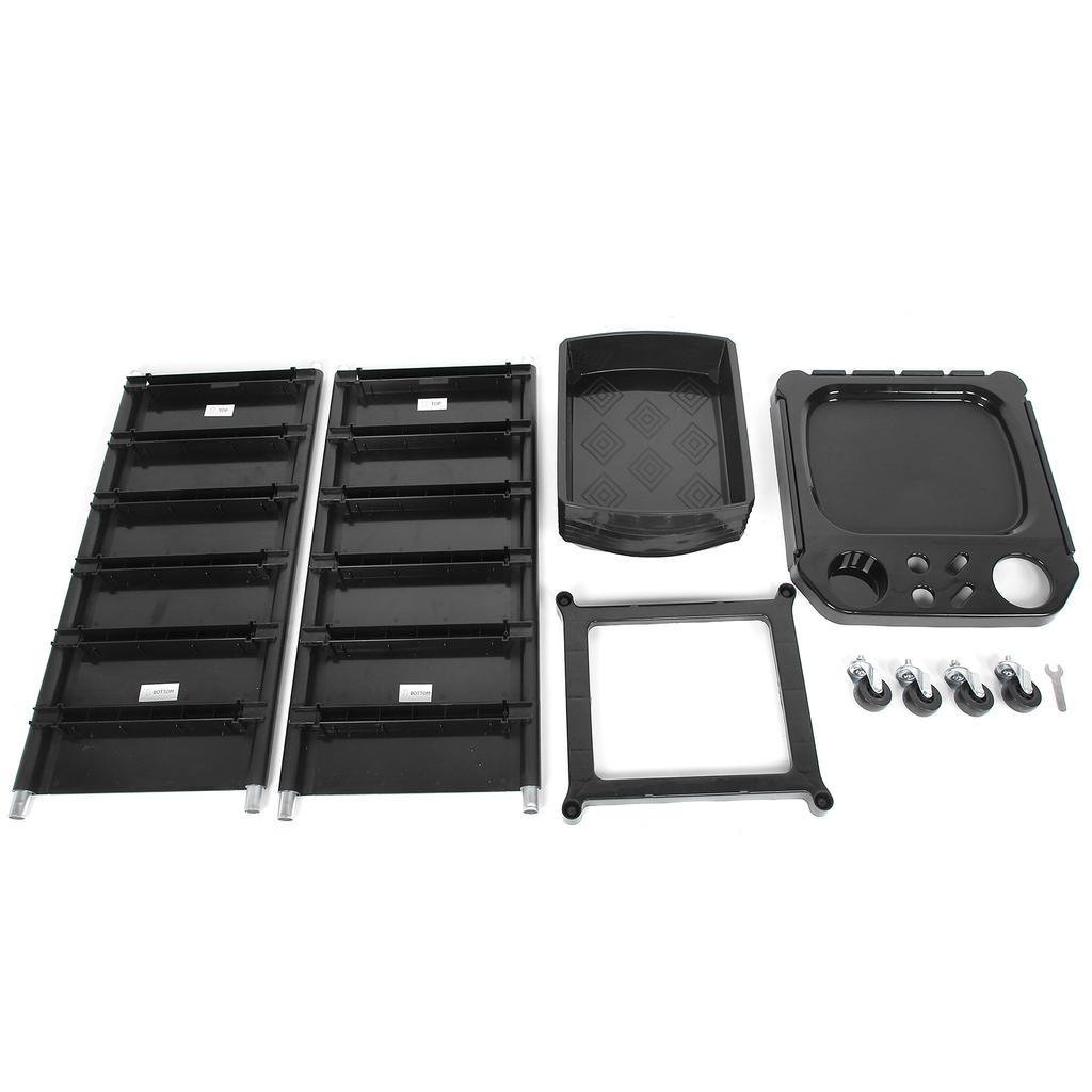 Hair Salon Trolley 5‑Layer Hairdressing Cart Stroller Rolling Barber Storage Rack