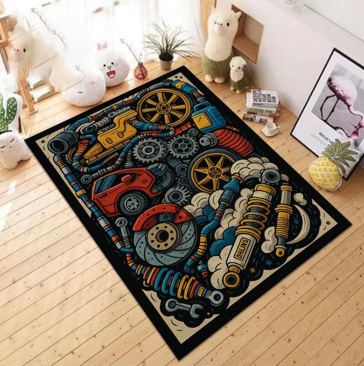 JDM car tuners rug Japanese Car Rug Car Rug Racing jdm car rugs Room Decor Gift For Him Boys Room Rug Gift Rug Washable Rug gift