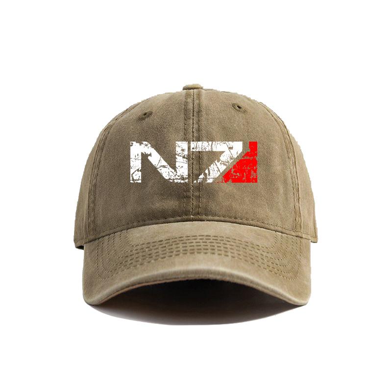 Mass Effect N7 Baseball Caps Distressed Hats Cap Unisex Women Retro Outdoor Summer Adjustable N7 Hats MZ-010