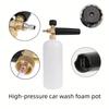Car Wash Tool Kit - High Pressure Washer Gun + Foam Cannon + 5 Nozzles with Karcher Adapter for Car Motorcycle Cleaning