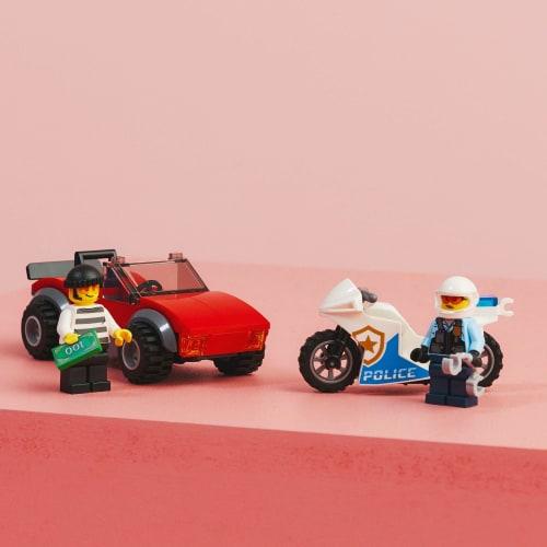 LEGO City Police Bike Chase Toy Present Birthday Block Educational Christmas Boys Girls Children 5 Years Old 6 Years Old 7 Years Old 8 Years Old Vehic