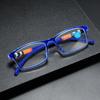 New Fashion Anti Blue Light Reading Glasses with Spring Legs Men Women High-definition Far Sighted Eyeglasses Plus Diopter +2.5