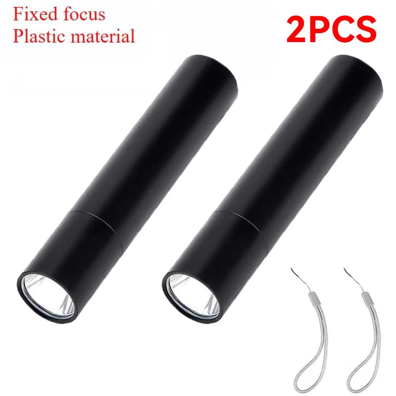 Mini Keychain Flashlight USB Charging Waterproof Pocket Torch Lamp 3 Modes Outdoors Strong Light Camping Fixed-Focus Flashlight