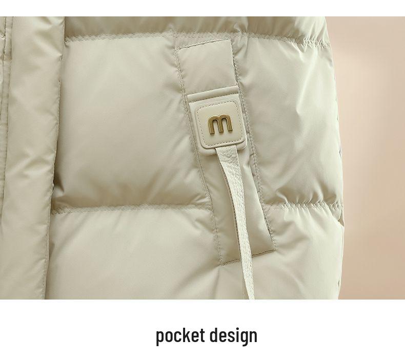 Women's Short Cotton Jacket 2025: Winter Korean Style Loose Stand Collar Down Coat, Thickened and Versatile Outerwear.