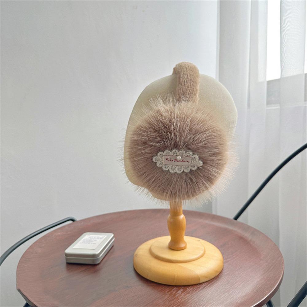 Foldable Winter Earmuffs Soft Plush Ear Covers New Ear Warmers  for Women