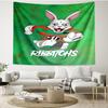 South Sydney Rabbitohs Print Tapestry - Portable Wall Decor Cloth, for Home, Dorm, Travel, Bedroom, Living Room - Ideal Birthday Housewarming Gift