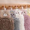 Wall-Mounted Wipe Hand Towel Super Absorbent Fast Drying Chenille Cleaning Cloth Kitchen Bathroom Supplies