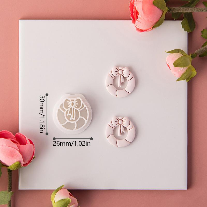 Embossing Tools Soft Pottery Earrings Clay Mold Bells Socks Crystal Ball  Cutting Mold