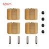 4 Pcs Brass Weighted Wheel Hex Hub 8/9/10MM For 1/10 Rc Crawler Vehicle Axial SCX10 90046 RR10 RGT 86100 MST UTB18 Parts