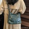 2025 New Fashion Retro Large Capacity Crossbody Bag Women's Trend Versatile PU Soft Leather Casual Lightweight Shoulder Bag