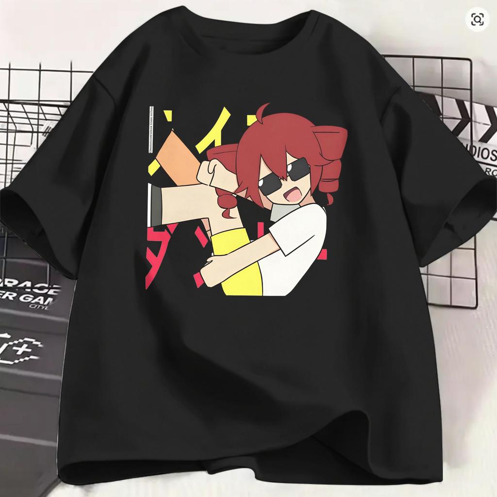 Kasane Teto Tshirt For Unisex Vintage 100 Cotton Tees Crewneck Short Sleeve T Shirts Birthday Present Tops