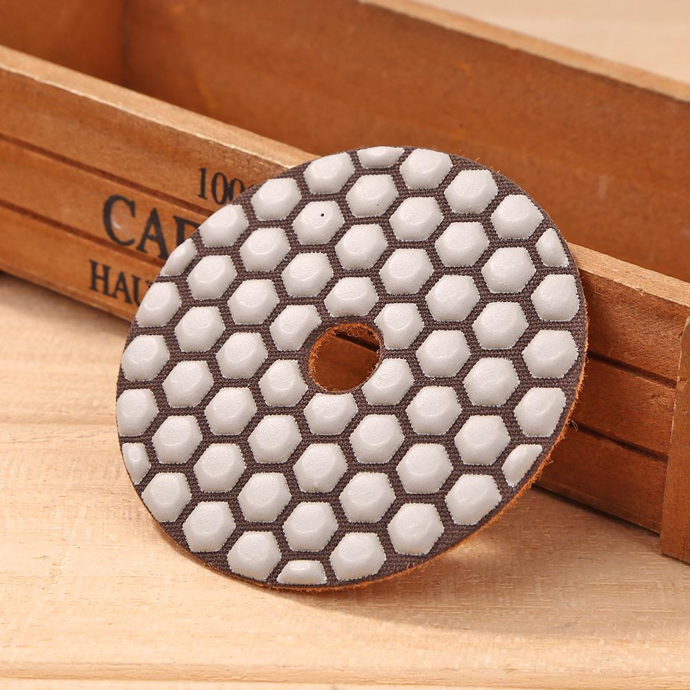 5Pcs 3 Inch 12mm Diamond Polishing Pad Dry Use Sharp Flexible Sanding Disc Resin Bond For Granite Marble Stone Grinding Abrasiv