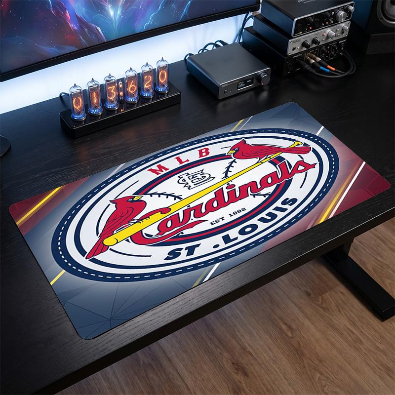St. Louis Cardinals Pattern Mousepad Anti?Slip Rubber Desk Pad For Gaming Working Desktop Decoration