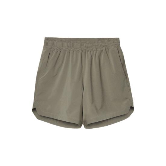 

Men Sports Shorts Solid Color Elastic Waist Side Split Loose Back Pocket Exercise Thin Mid Waist Single Layer Men Jogging Shorts Men Clothing L армия зеленый